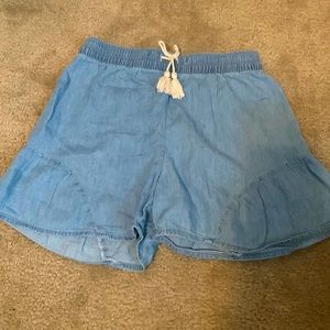 Short , flowy , stretchy , jean shorts
